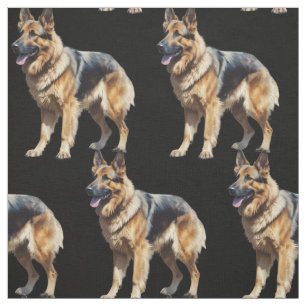 German Shepherd dog pet animal Fabric