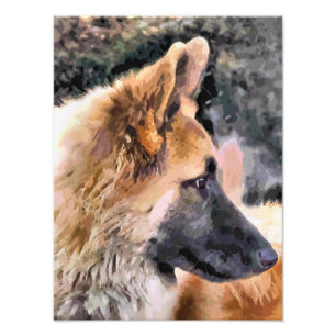 GERMAN SHEPHERD DOG PHOTO PRINT