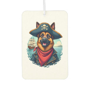 German Shepherd Dog Pirate Copy Air Freshener
