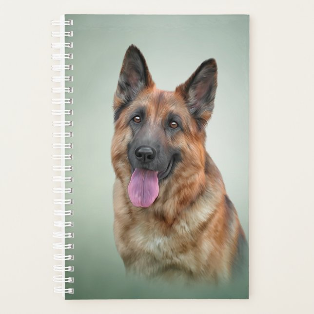 German Shepherd dog Planner (Front)