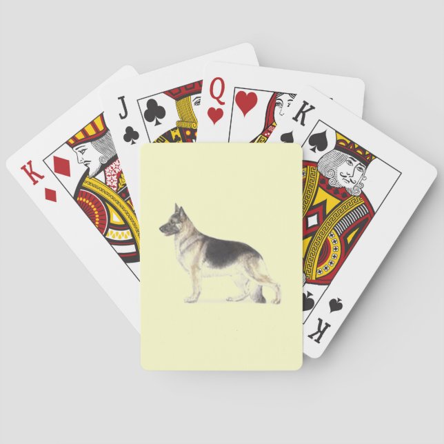 German Shepherd Dog Playing Cards (Back)