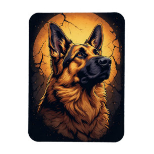 🐾 German Shepherd Dog Portrait Gifts 🐾 Magnet