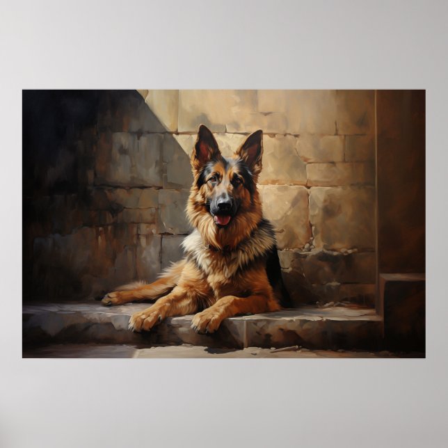 German Shepherd dog Poster (Front)