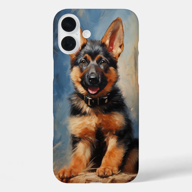 German Shepherd dog puppy Case-Mate iPhone Case (Back)
