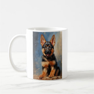 German Shepherd dog puppy Coffee Mug