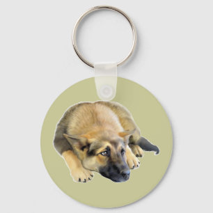German Shepherd Dog Puppy Keychain