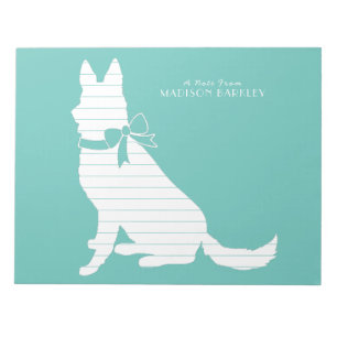 German Shepherd Dog Puppy Notepad