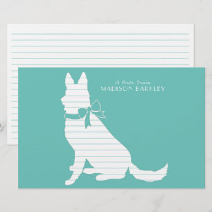 German Shepherd Dog Puppy Stationery