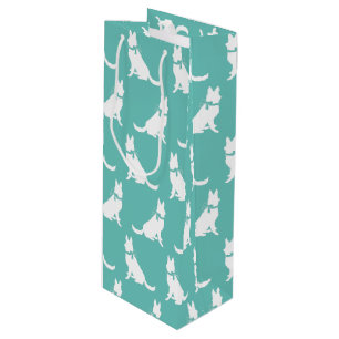 German Shepherd Dog Puppy Wine Gift Bag