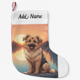 German Shepherd Dog Small Christmas Stocking