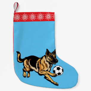 german shepherd dog small christmas stocking