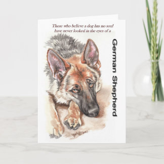 German Shepherd Dog "Soulful" Card