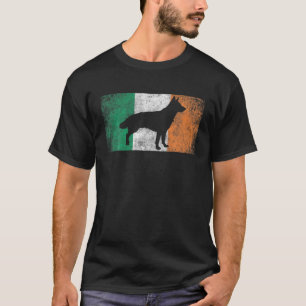 German Shepherd Dog St. Patrick's Day Irish Flag I T-Shirt