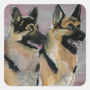 German Shepherd Dog Stickers Art