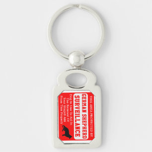 german shepherd dog surveillance keychain