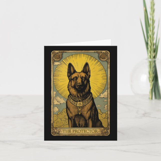 German Shepherd Dog Tarot Card  (Front)