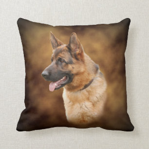 German shepherd dog throw pillow