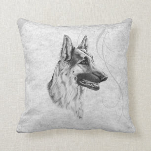 German Shepherd Dog Throw Pillow