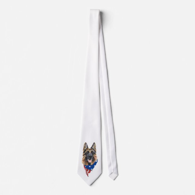 German Shepherd Dog Tie (Front)