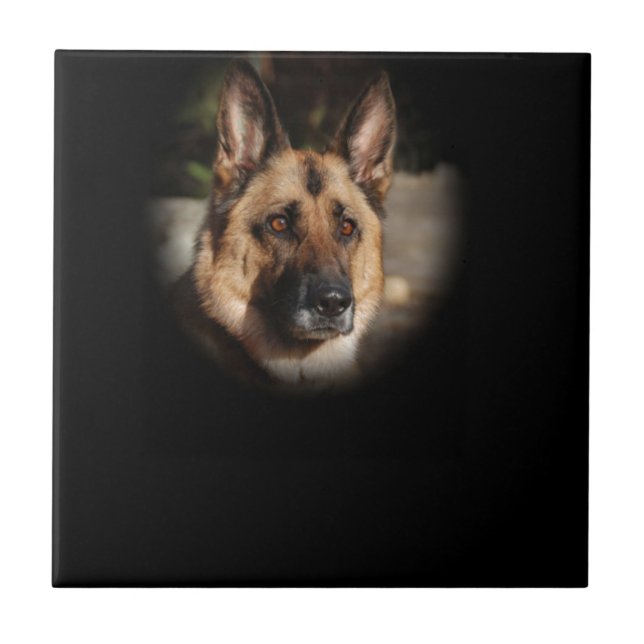 German Shepherd Dog Tile (Front)