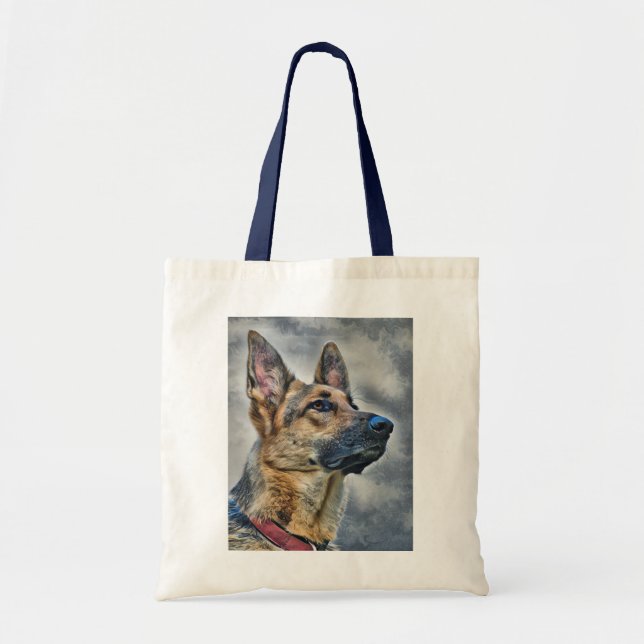 German Shepherd Dog Tote Bag (Front)