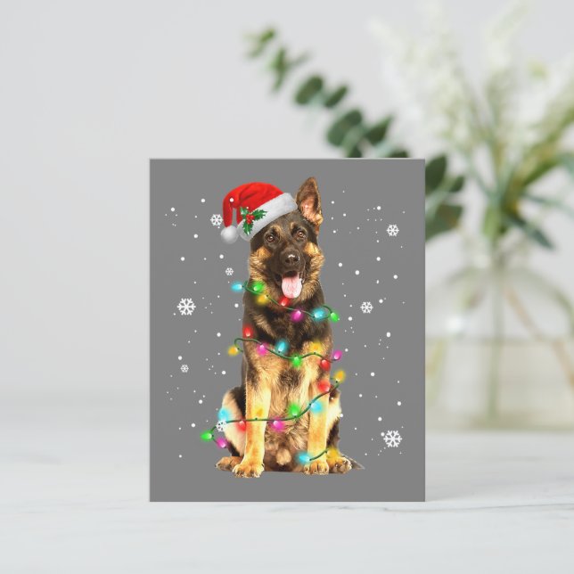 German Shepherd Dog Tree Christmas Sweater Xmas (Standing Front)
