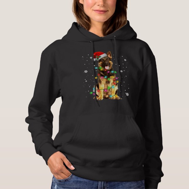 German Shepherd Dog Tree Christmas Sweater Xmas Do (Front)