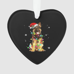 German Shepherd Dog Tree Christmas Sweater Xmas Do Ornament