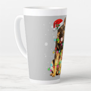 German Shepherd Dog Tree Christmas Sweater Xmas Latte Mug