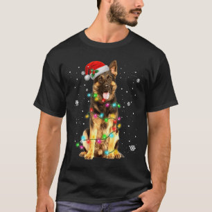 German Shepherd Dog Tree Christmas  Xmas Dogs Gift T-Shirt