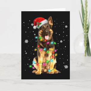 German Shepherd Dog Tree Christmas Xmas Dogs Gifts Card