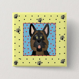 German Shepherd Dog Tshirts and Gifts 2 Inch Square Button