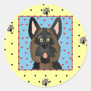 German Shepherd Dog Tshirts and Gifts Classic Round Sticker