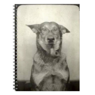 German Shepherd Dog Vintage Themed Spiral Notebook