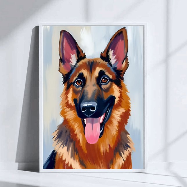 German Shepherd | Dog Watercolor Pet Poster (Creator Uploaded)