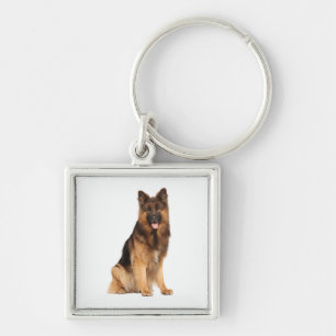 German Shepherd dog, wrap straight design, Keychain