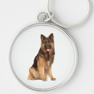 German Shepherd dog, wrap straight design, Keychain