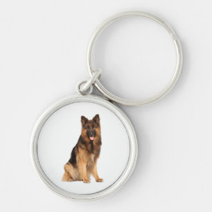 German Shepherd dog, wrap straight design, Keychain