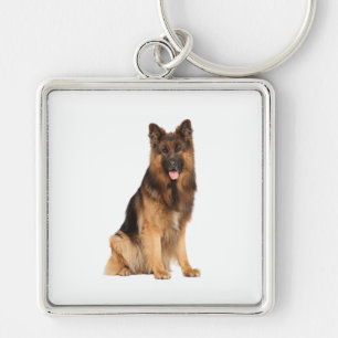 German Shepherd dog, wrap straight  design,  Keychain