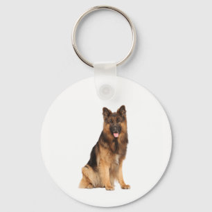 German Shepherd dog, wrap straight  design,  Keychain
