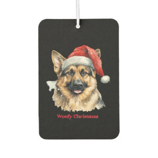 German Shepherd Dog Xmas Christmas Gift Ideas Woof Air Freshener