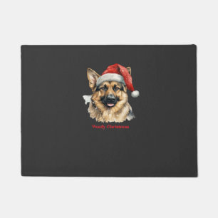 German Shepherd Dog Xmas Christmas Gift Ideas Woof Doormat