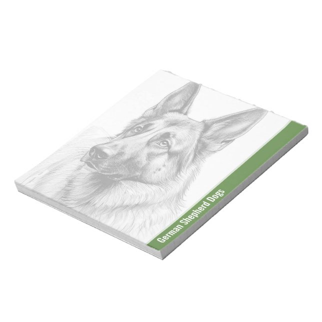 German Shepherd Dogs Notepad (Rotated)