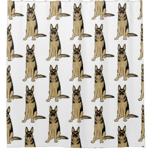 German Shepherd Dogs Pattern Fun Pet Art