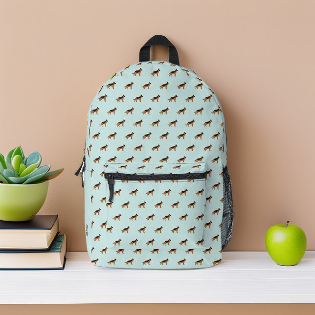 German Shepherd Dogs Pattern Personalized Printed Backpack (Creator Uploaded)