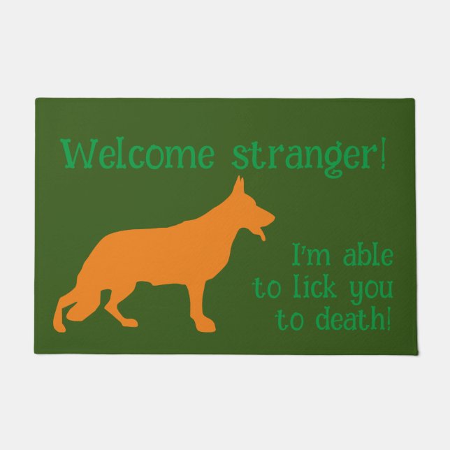 German Shepherd Doormat (Front)