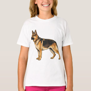 German Shepherd Double-Sided Throw Pillow T-Shirt
