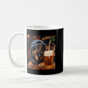 German Shepherd Drinking Beer Funny Dog Meme Coffee Mug