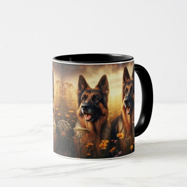 GERMAN SHEPHERD DUO -205- MUG (Front Right)