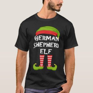 German Shepherd Elf Matching Family Christmas Part T-Shirt